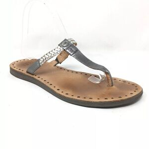 Women’s Ugg Bria Silver Flip Flop Sandal Size 10